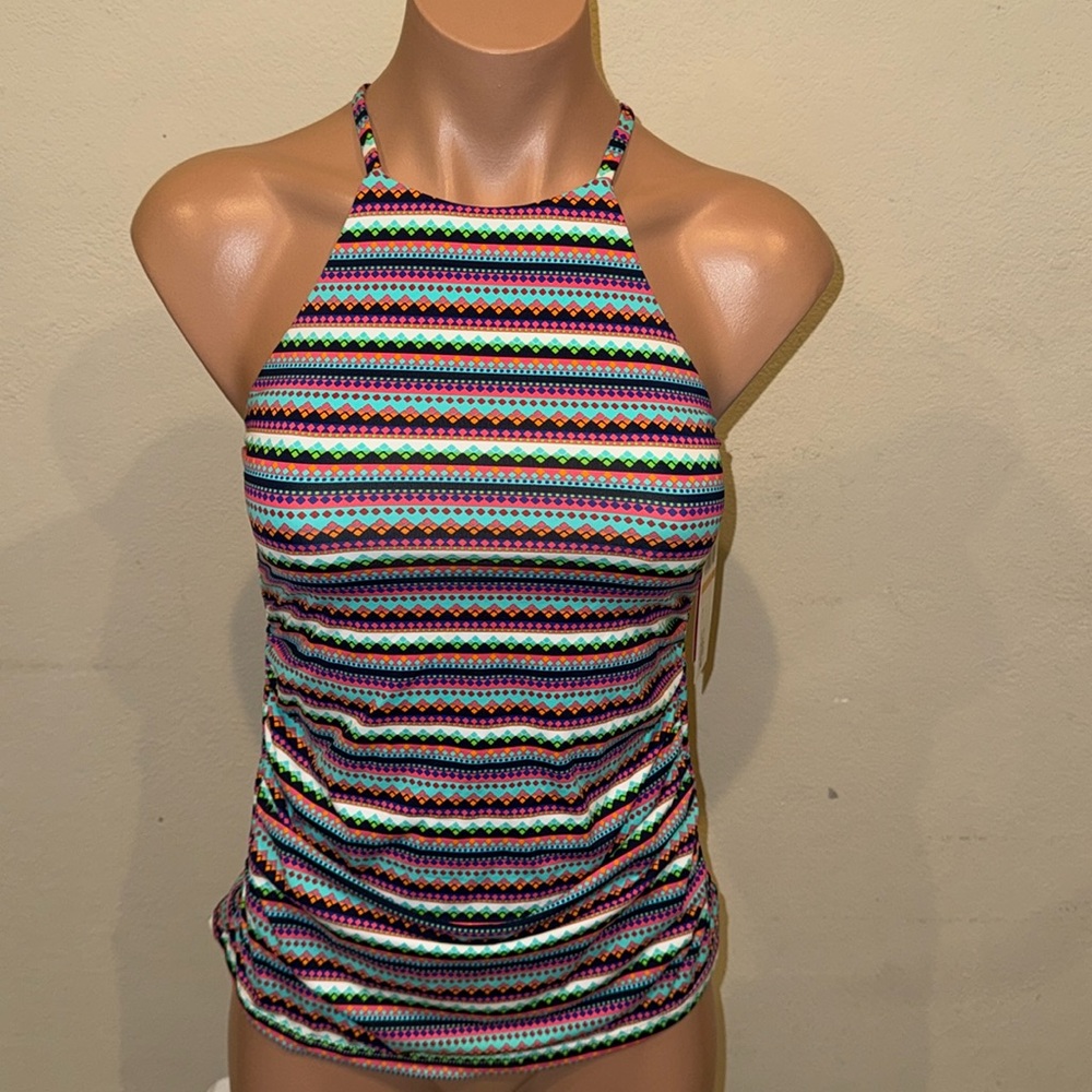NWT Anne Cole High Neck Tankini top